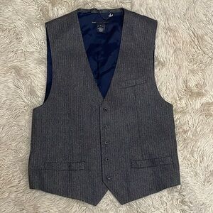 Marc by Marc Jacobs brown blue tweed suit vest medium men’s adjustable